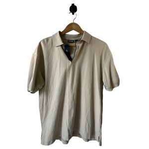Ping Collection Mens Beige Polo Size Small 97%Cotton/3%Lyrcra RN37763 Peru Made